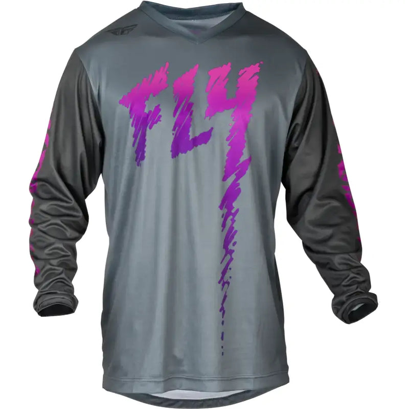 377-220YM Youth F 16 Jersey Grey/Charcoal/Pink Ym - F-16