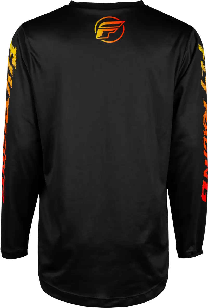 377-221YM Youth F 16 Jersey Black/Yellow/Orange Ym - F-16