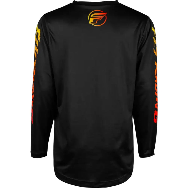 377-221YS Youth F 16 Jersey Black/Yellow/Orange Ys - F-16