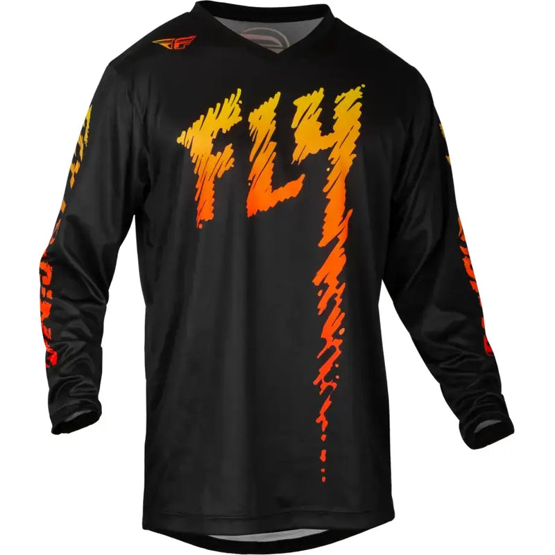 377-221YS Youth F 16 Jersey Black/Yellow/Orange Ys - F-16