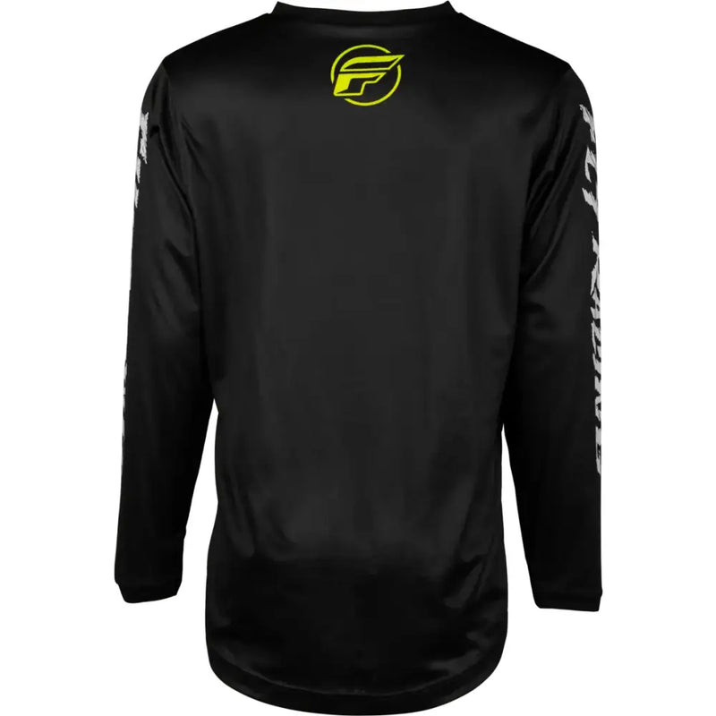 377-224YS Youth F 16 Jersey Black/Neon Green/Light Grey Ys - F-16