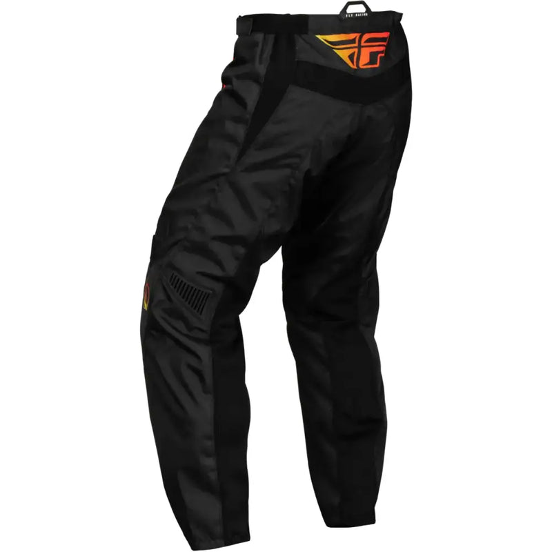 377-23126 Youth F 16 Pants Black/Yellow/Orange Sz 26 - RV and Auto Parts