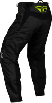 377-23426 Youth F 16 Pants Black/Neon Green/Light Grey Sz - RV and Auto Parts