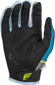 377-411YS Youth Kinetic Prix Gloves Charcoal/Hi Vis Ys