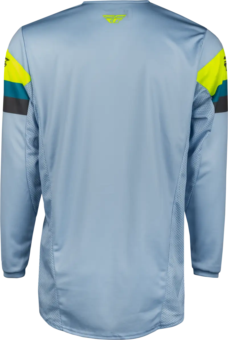 377-421L Kinetic Prix Jersey Ice Grey/Charcoal/Hi Vis Lg - RV and Auto Parts