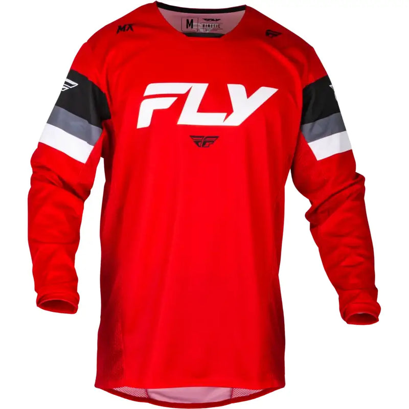 377-422M Kinetic Prix Jersey Red/Grey/White Md - RV and Auto Parts