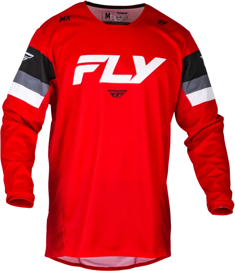 377-422X Kinetic Prix Jersey Red/Grey/White Xl - RV and Auto Parts