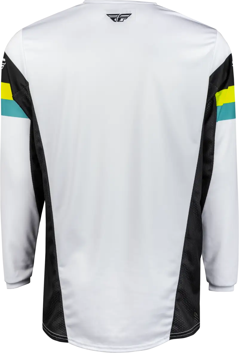 377-423S Kinetic Prix Jersey White/Black/Hi Vis Sm - RV and Auto Parts