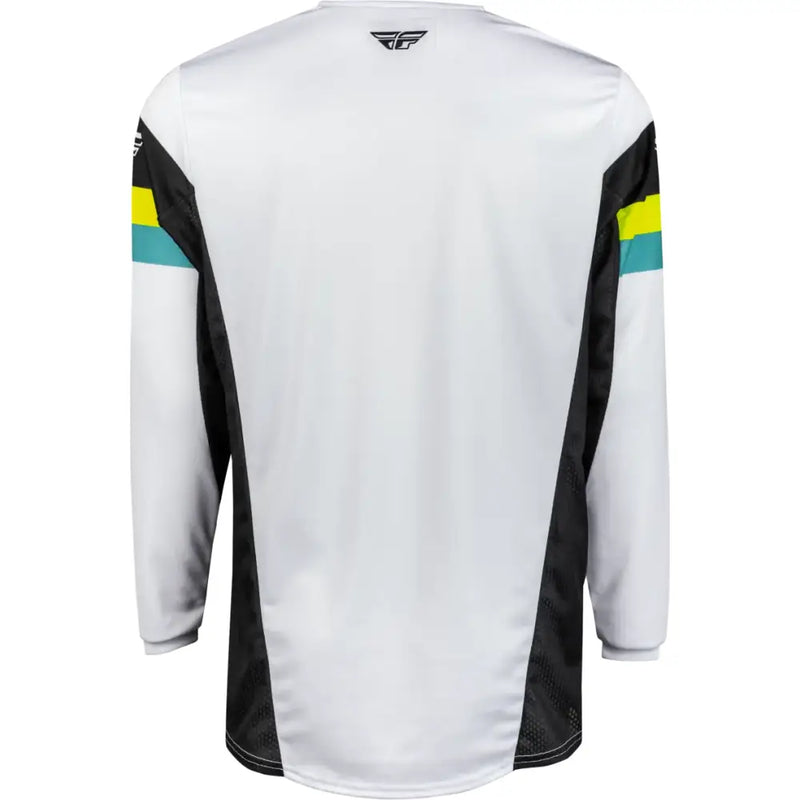 377-423S Kinetic Prix Jersey White/Black/Hi Vis Sm - RV and Auto Parts