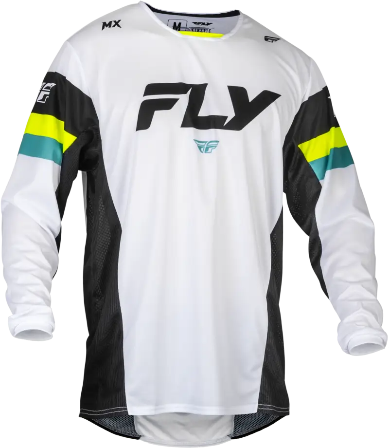 377-423X Kinetic Prix Jersey White/Black/Hi Vis Xl - RV and Auto Parts