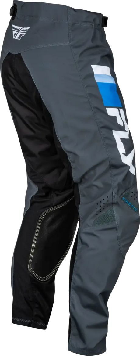 377-43022 Youth Kinetic Prix Pants Bright Blue/Charcoal/Wht Sz 22 - RV and Auto Parts