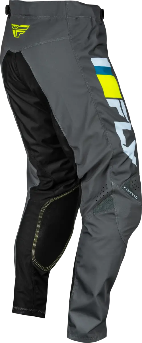 377-43120 Youth Kinetic Prix Pants Ice Grey/Charcoal/Hi Vis Sz 20
