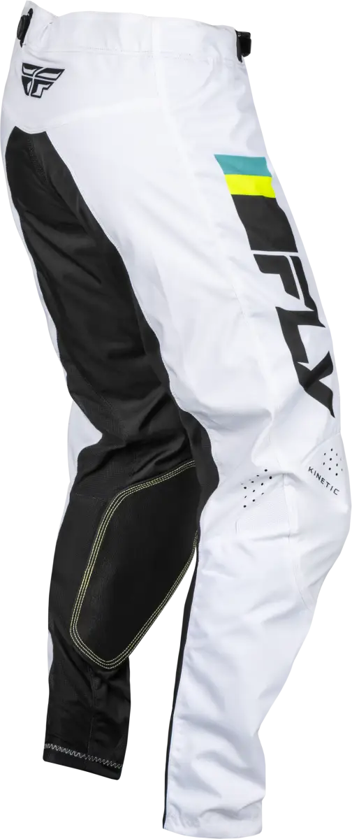 377-43332 Kinetic Prix Pants White/Black/Hi Vis Sz 32