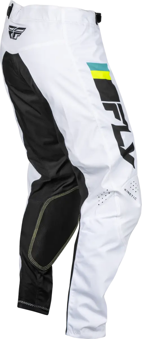 377-43336 Kinetic Prix Pants White/Black/Hi Vis Sz 36