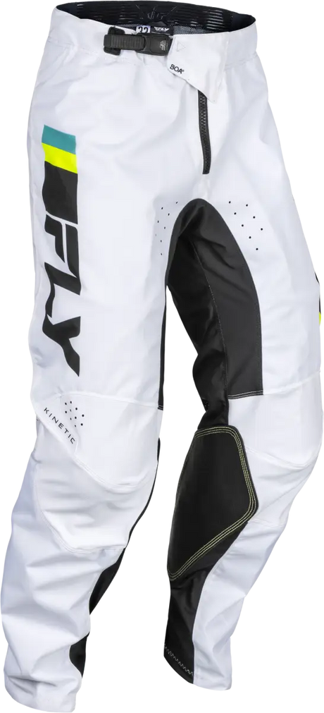 377-43336 Kinetic Prix Pants White/Black/Hi Vis Sz 36