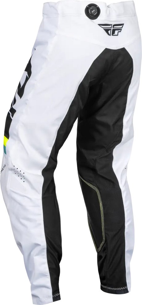377-43338 Kinetic Prix Pants White/Black/Hi Vis Sz 38