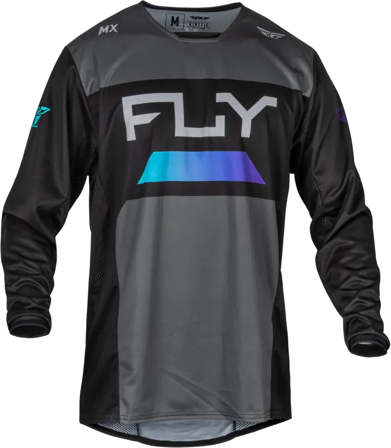 377-520S Kinetic Reload Jersey Charcoal/Black/Blue Iridium Sm