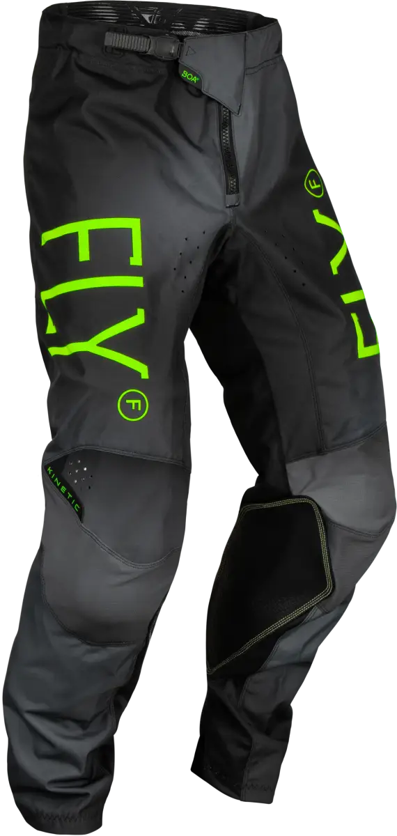 377-53618 Youth Kinetic Prodigy Pants Char/Neon Green/True Blu Sz 18 - RV and Auto Parts