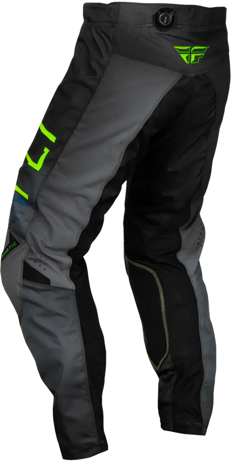 377-53622 Youth Kinetic Prodigy Pants Char/Neon Green/True Blu Sz 22 - RV and Auto Parts