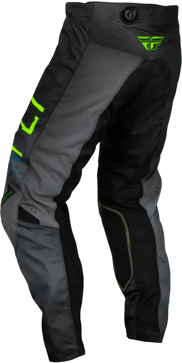 377-53622 Youth Kinetic Prodigy Pants Char/Neon Green/True Blu Sz 22 - RV and Auto Parts
