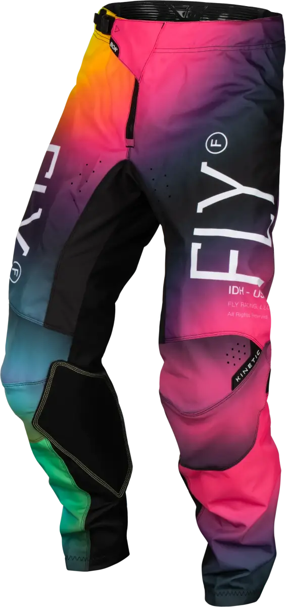 377-53718 Youth Kinetic Prodigy Pants Fuschia/Elec Blue/Hi Vis Sz 18 - RV and Auto Parts