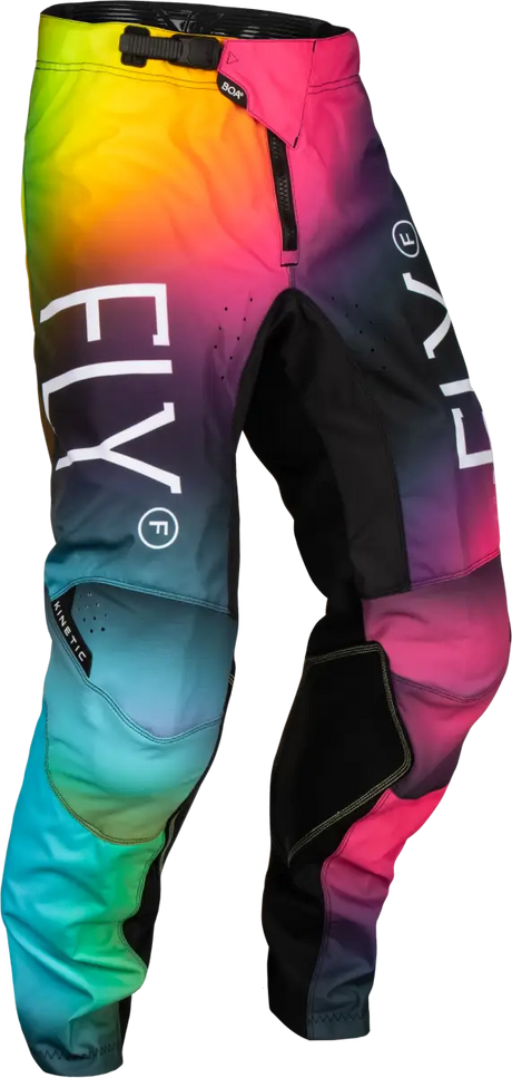 377-53726 Youth Kinetic Prodigy Pants Fuschia/Elec Blue/Hi Vis Sz 26
