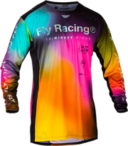 377-7252X Fly Racing Lite Le Legacy Jersey Fuschia/Electric Blu/Hi-Vis 2X - RV and Auto Parts