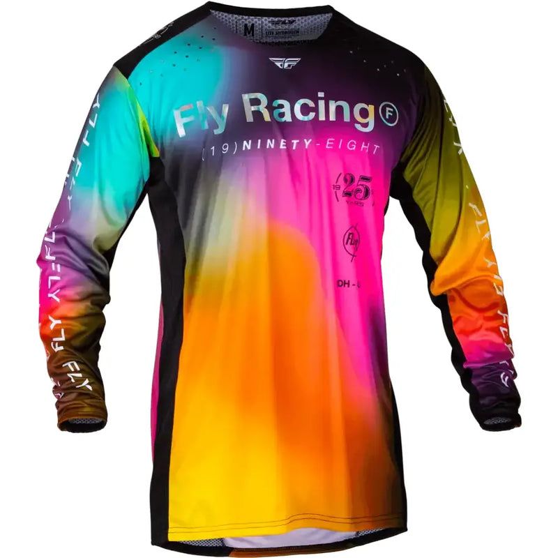 377-7252X Fly Racing Lite Le Legacy Jersey Fuschia/Electric Blu/Hi-Vis 2X - RV and Auto Parts