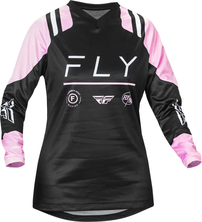 377-821S Women's F 16 Jersey Black/Lavender Sm - RV and Auto Parts