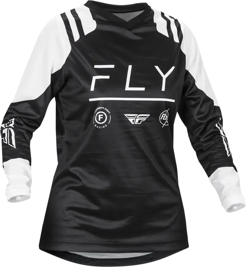 377-8222X Women's F 16 Jersey Black/White 2x - RV and Auto Parts