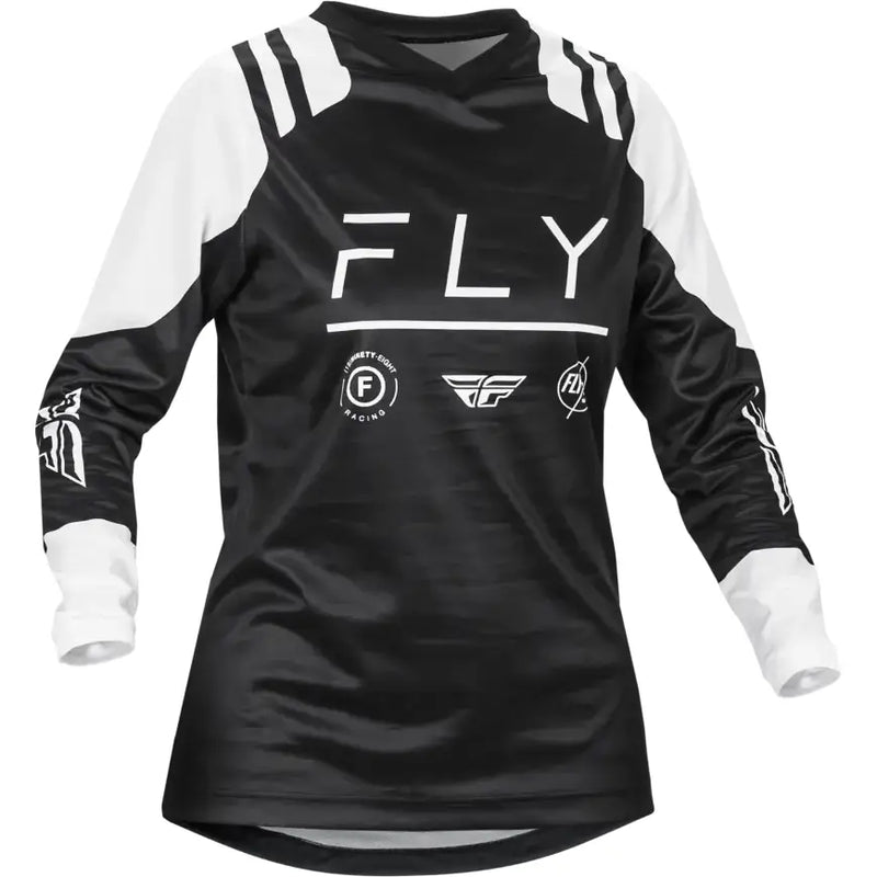 377-822M Women's F 16 Jersey Black/White Md - RV and Auto Parts
