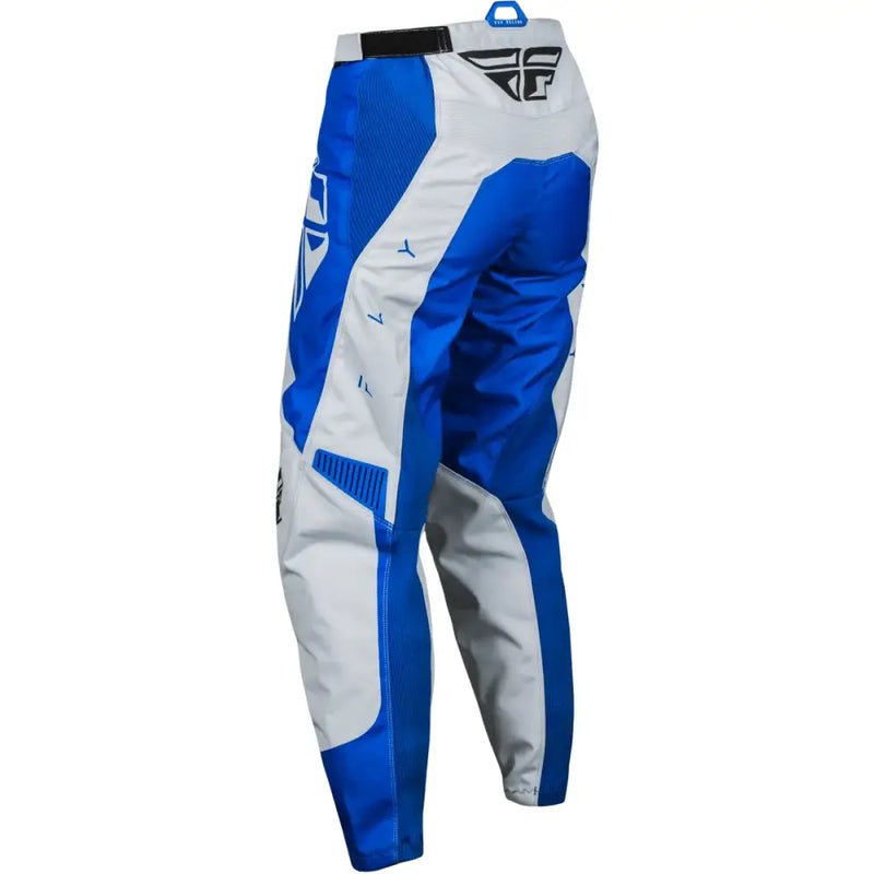Women's F 16 Pants Arctic Grey/Blue Sz 05/06 featuring mesh comfort liner, multi-directional stretch ribbing, low profile stretch leg cuffs, 600D polyester, YKK main zipper, soft-flex protective rubber details, ratcheting closure and waist belt, Powersports, Pants, AVADA - Best Sellers