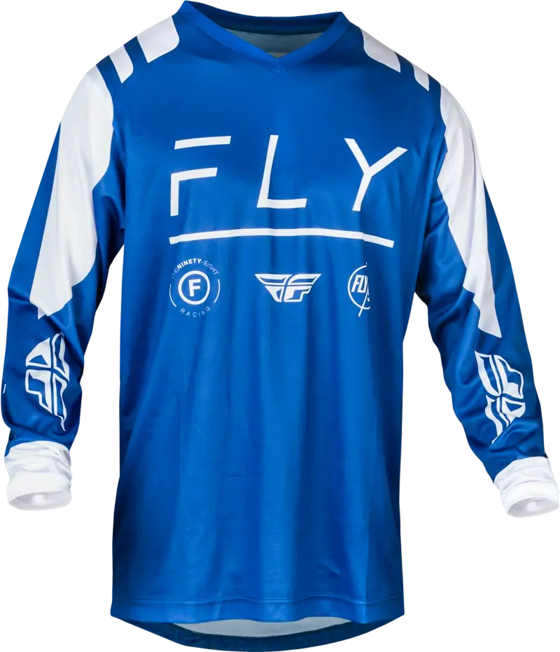 377-924L F 16 Jersey True Blue/White Lg - RV and Auto Parts