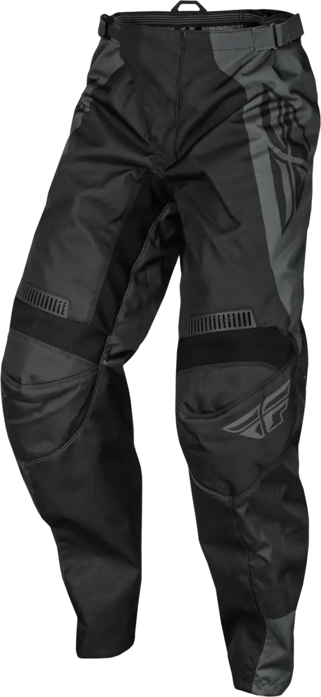 "377-93132 F 16 Pants Black/Charcoal Sz 32 - Mesh comfort liner, multi-directional stretch ribbing, low profile stretch leg cuffs, 600D polyester, YKK® main zipper, soft-flex protective rubber details, ergonomically pre-shaped knee, ratcheting closure and waist belt, standard fit, RV, Automotive, Powersports, Pants, AVADA - Best Sellers"