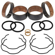OEM quality 38-6095 Fork Bushing Kit for motorcycles, complete with fork leg and slider bushings, snap rings, O-rings, and copper washers.