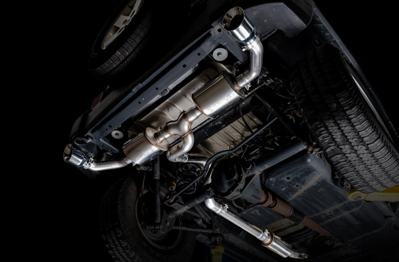 AWE Tuning 3015-32003 AWE Tuning 07-18 Jeep Wrangler JK/JKU 3.6L Tread Edition Axle-Back Dual Exhaust - Chrome Silver Tips