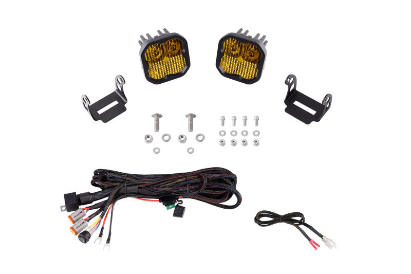 Diode Dynamics 21-22 Ford F-150 SS3 Stage Series Backlit Ditch Light Kit - Pro White Combo - DD7371