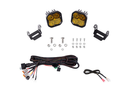 Diode Dynamics 21-22 Ford F-150 SS3 Stage Series Backlit Ditch Light Kit - Pro White Combo - DD7371
