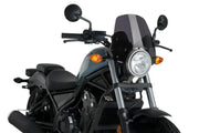 Black motorcycle with 3829F Windscreen Naked New Gen Sport Dark Smoke filter