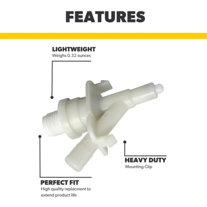 385311641 Dometic Toilet Water Valve Module for Dometic 301/310/300 Pedal Flush Toilets - Lightweight 0.32 ounces, Heavy Duty Mounting Clip, Perfect Fit High Quality Replacement