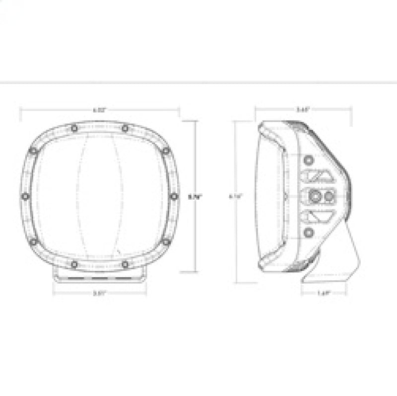 Rigid Industries 300433 Rigid Industries Light Cover for Adapt XP Amber PRO