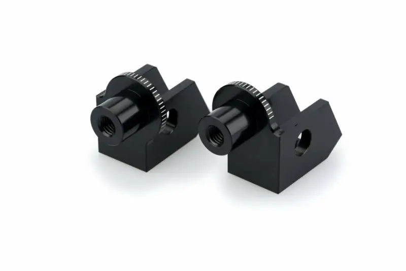 Black metal camera hot shoe to 1/4 inch thread adapters for 3869N footpeg adapter racing footpegs