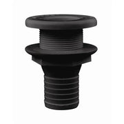 Black plastic through-hull fitting for Attwood 3875A1 marine boat plumbing connection