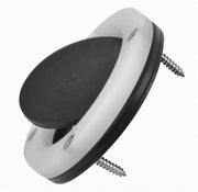 Black disc attached to white and black ring with screws for Attwood Marine Scupper Valve