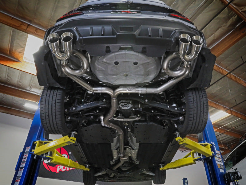 aFe 49-36809-P aFe POWER Takeda 3in to 2-1/2in 304 SS Cat-Back Exhaust w/ Polished Tips 22-23 Subaru WRX H4-2.4L(t)