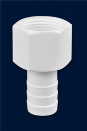 White plastic hose fitting for Attwood Marine Trolling Motor controllers