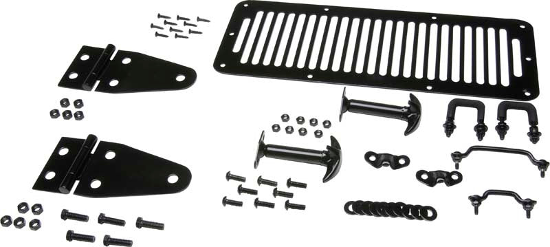 Kentrol 50470 Kentrol 78-95 Jeep CJ/Wrangler YJ Hood Kit - Powdercoat Black