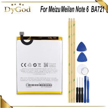 Meizu Meilan Note 6 BA721 battery repair kit for 3940WH D&W Heat Vent 4 white