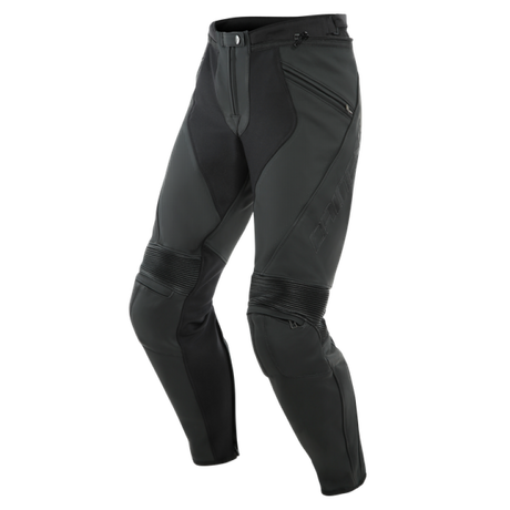 Dainese Pony 3 Leather Pants Perforated Matte Black Size - 48 - Dainese