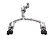 AWE Tuning 3015-43074 AWE Tuning Audi C7.5 A7 3.0T Touring Edition Exhaust - Quad Outlet Diamond Black Tips